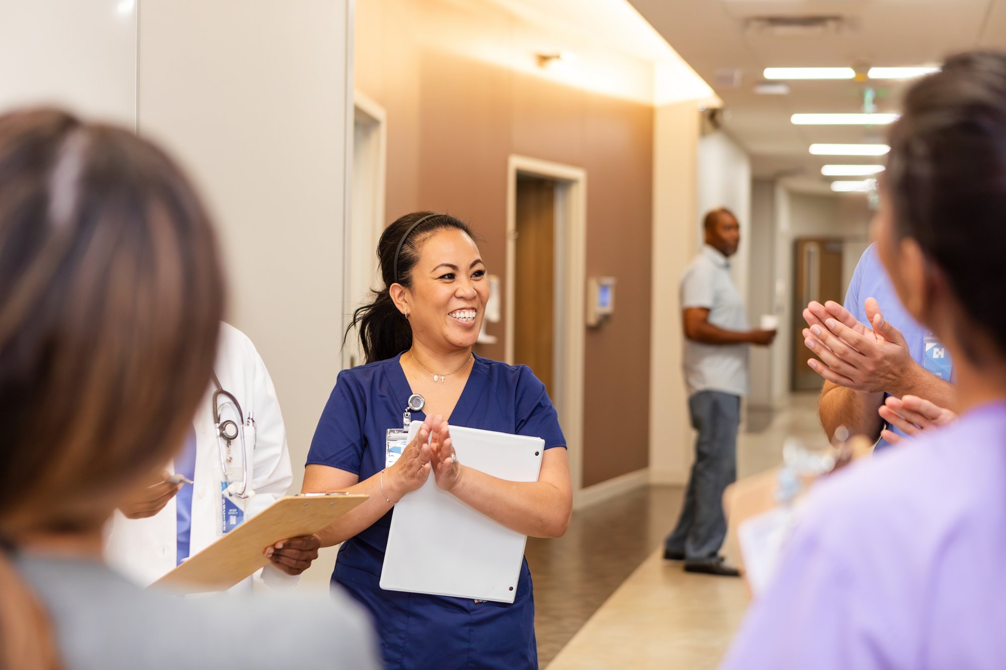 Healthcare team collaborating